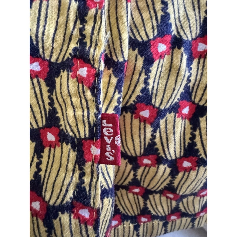 Levi's Mens Relaxed Fit Cactus Print Cubano Short Sleeve Button Up Shirt XL - Picture 8 of 9